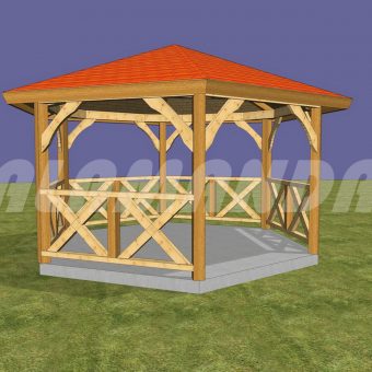 gazebo in legno